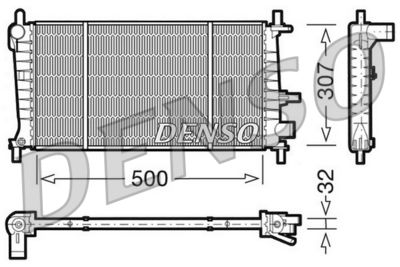 Radiator, engine cooling DENSO DRM10041