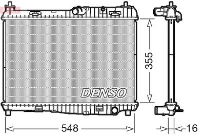 Radiator, engine cooling DENSO DRM10043