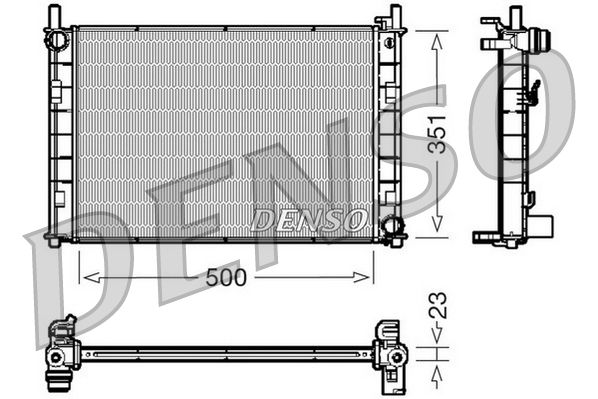DENSO DRM10045 Radiator, engine cooling