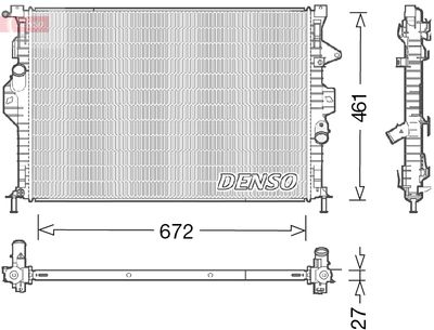 Radiator, engine cooling DENSO DRM10048
