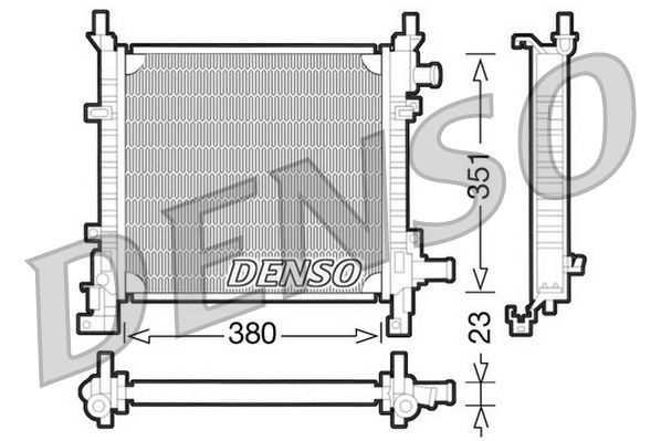 DENSO DRM10061 Radiator, engine cooling