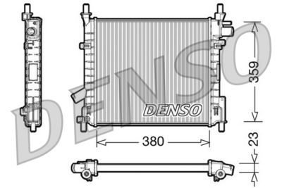 Radiator, engine cooling DENSO DRM10062