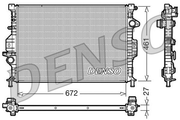DENSO DRM10069 Radiator, engine cooling