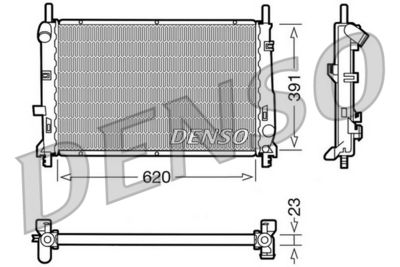 Radiator, engine cooling DENSO DRM10070