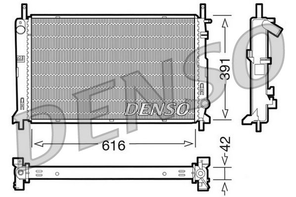 DENSO DRM10071 Radiator, engine cooling