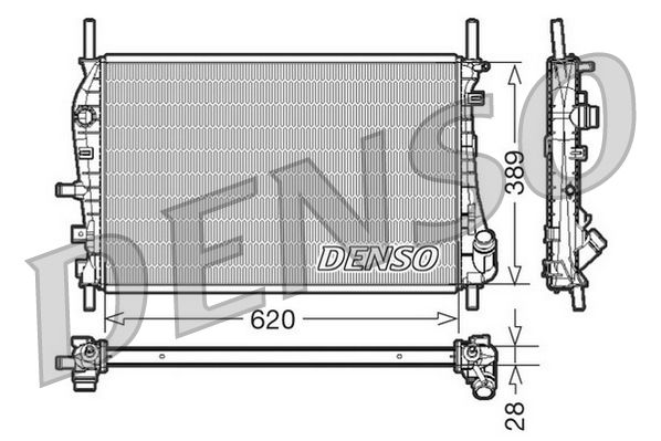 DENSO DRM10073 Radiator, engine cooling
