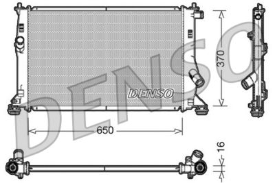 Radiator, engine cooling DENSO DRM10076