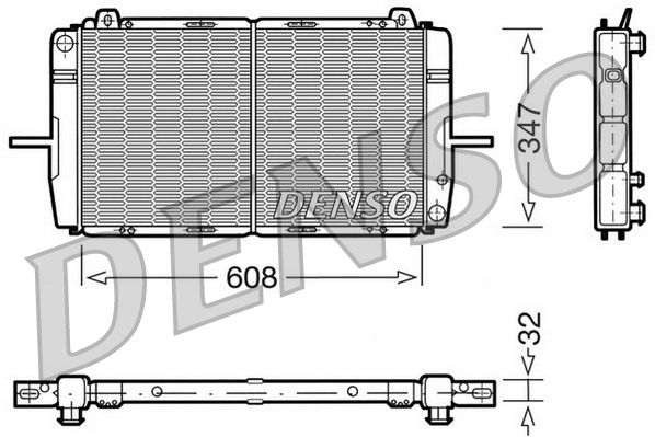 DENSO DRM10080 Radiator, engine cooling