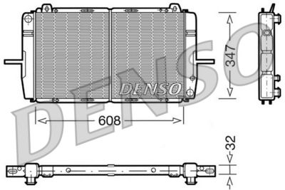 Radiator, engine cooling DENSO DRM10080