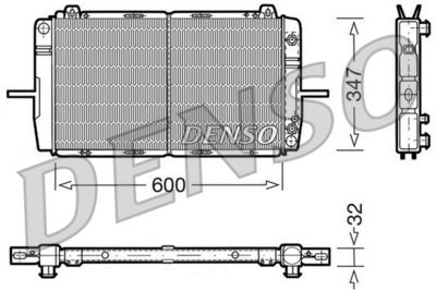 Radiator, engine cooling DENSO DRM10083