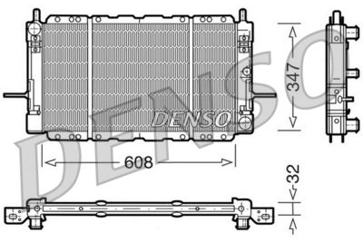 Radiator, engine cooling DENSO DRM10085