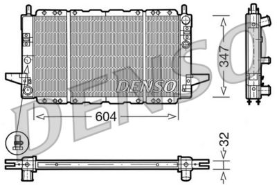 Radiator, engine cooling DENSO DRM10086