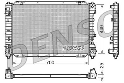 Radiator, engine cooling DENSO DRM10087