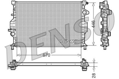 Radiator, engine cooling DENSO DRM10088