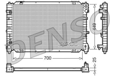 Radiator, engine cooling DENSO DRM10089