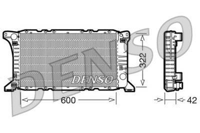 Radiator, engine cooling DENSO DRM10091