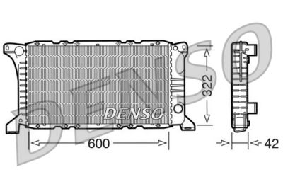 Radiator, engine cooling DENSO DRM10097