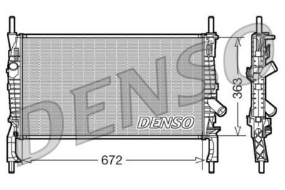 Radiator, engine cooling DENSO DRM10105