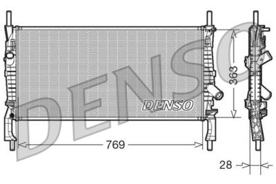Radiator, engine cooling DENSO DRM10106