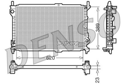 Radiator, engine cooling DENSO DRM10107