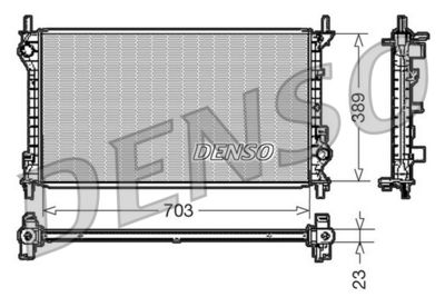 Radiator, engine cooling DENSO DRM10108