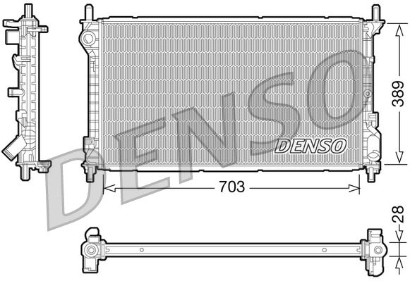 DENSO DRM10109 Radiator, engine cooling