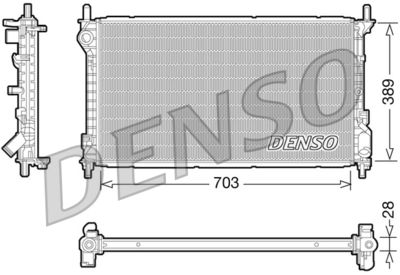 Radiator, engine cooling DENSO DRM10109