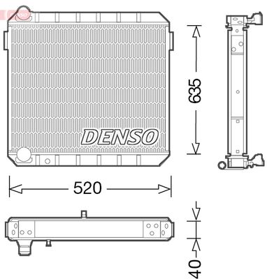 Radiator, engine cooling DENSO DRM10110