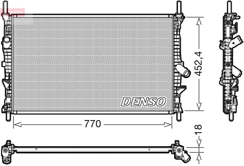 DENSO DRM10111 Radiator, engine cooling