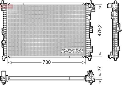Radiator, engine cooling DENSO DRM10112
