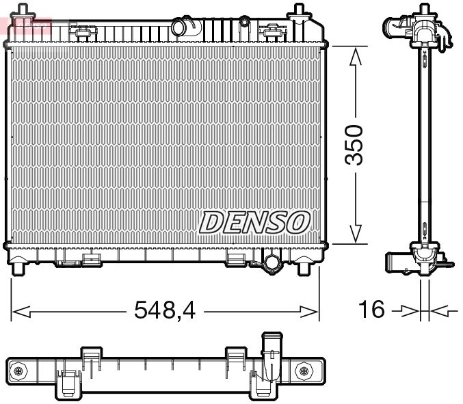 DENSO DRM10113 Radiator, engine cooling