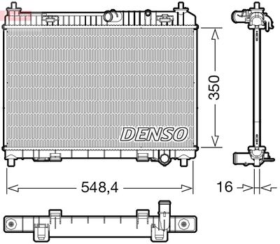 Radiator, engine cooling DENSO DRM10113
