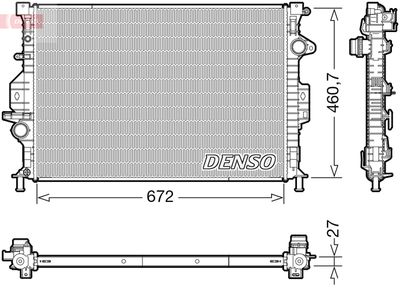 Radiator, engine cooling DENSO DRM10115