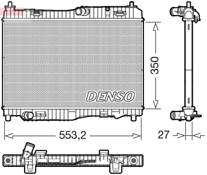 DENSO DRM10116 Radiator, engine cooling