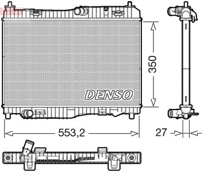 Radiator, engine cooling DENSO DRM10116