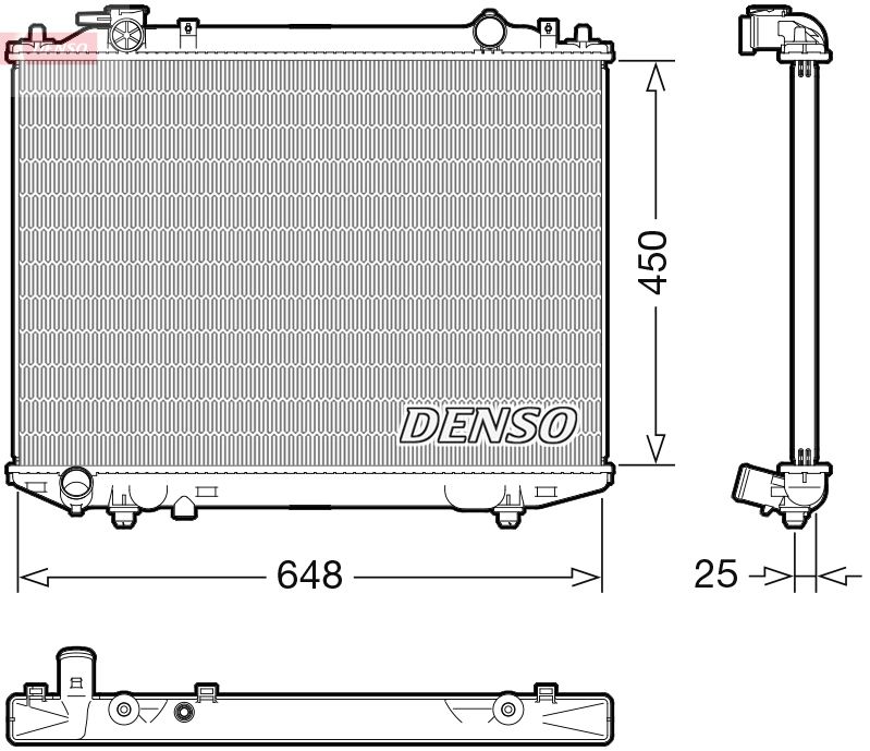 DENSO DRM10117 Radiator, engine cooling