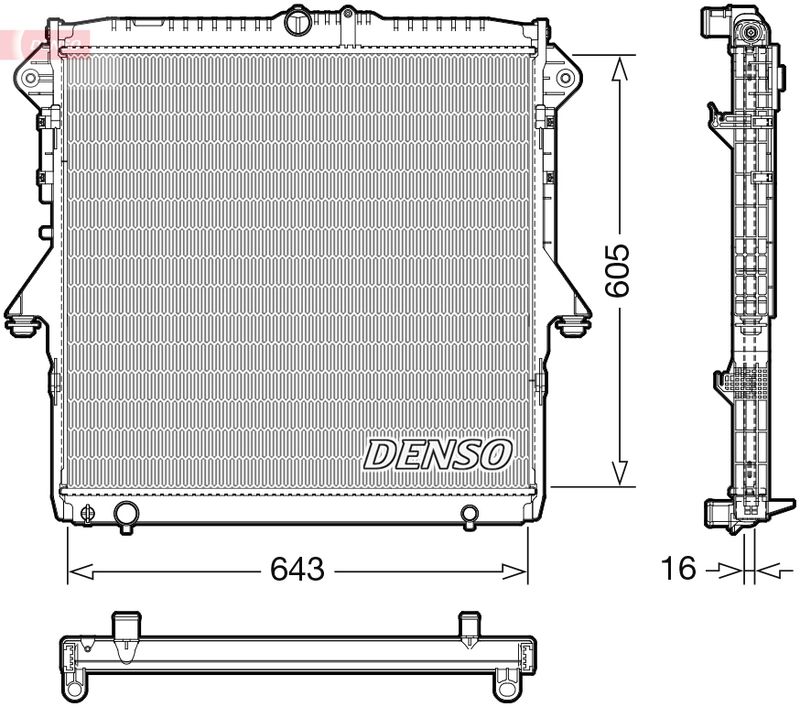DENSO DRM10118 Radiator, engine cooling