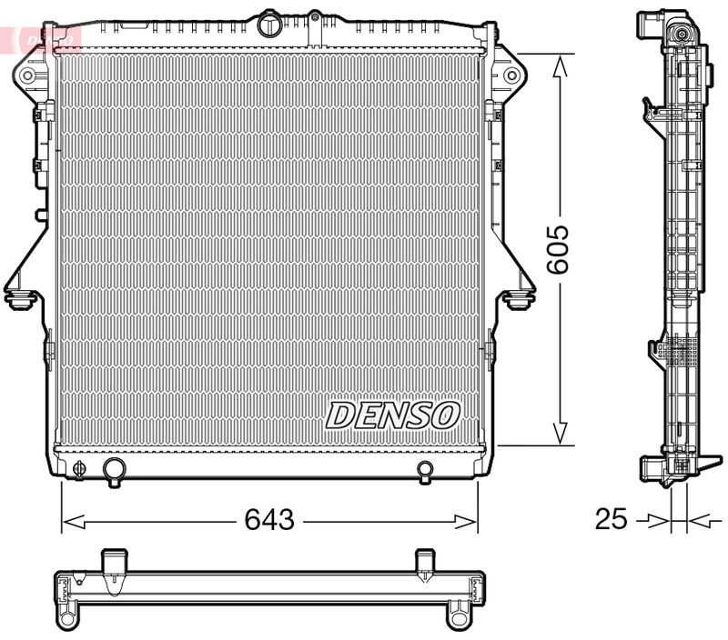 DENSO DRM10119 Radiator, engine cooling