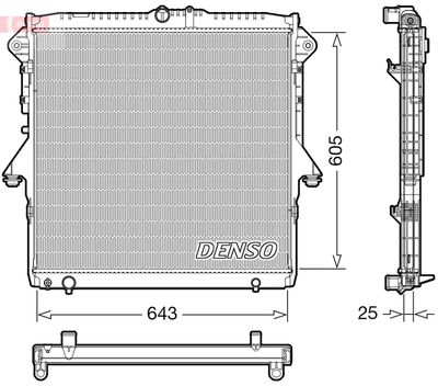 Radiator, engine cooling DENSO DRM10119