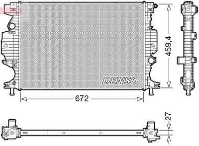 Radiator, engine cooling DENSO DRM10120