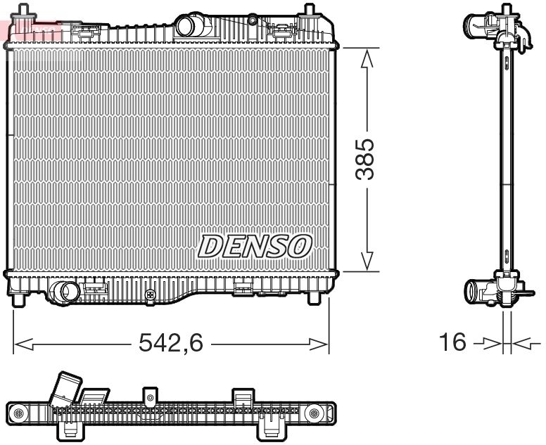 DENSO DRM10123 Radiator, engine cooling