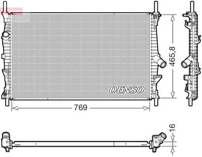 Radiator, engine cooling DENSO DRM10124