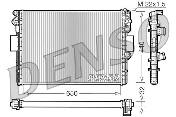 DENSO DRM12001 Radiator, engine cooling