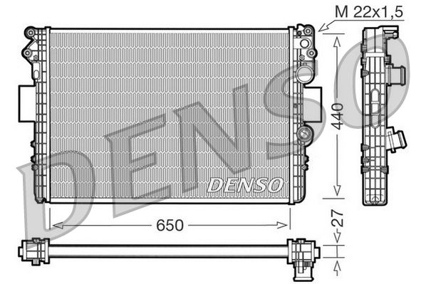 DENSO DRM12002 Radiator, engine cooling