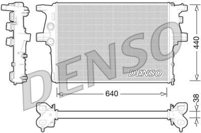 Radiator, engine cooling DENSO DRM12008
