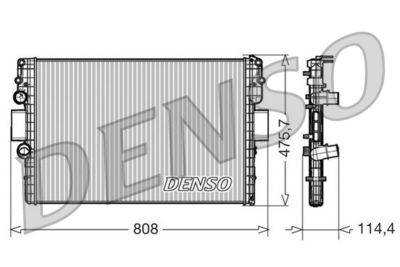 Radiator, engine cooling DENSO DRM12010