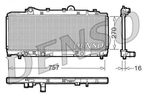 DENSO DRM13001 Radiator, engine cooling