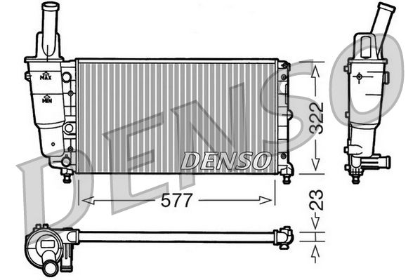 DENSO DRM13004 Radiator, engine cooling