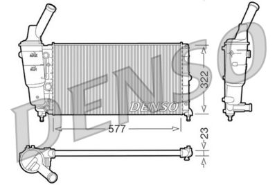 Radiator, engine cooling DENSO DRM13006