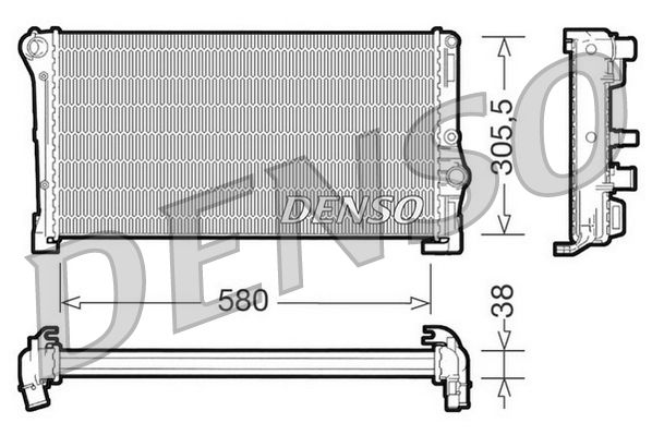 DENSO DRM13010 Radiator, engine cooling